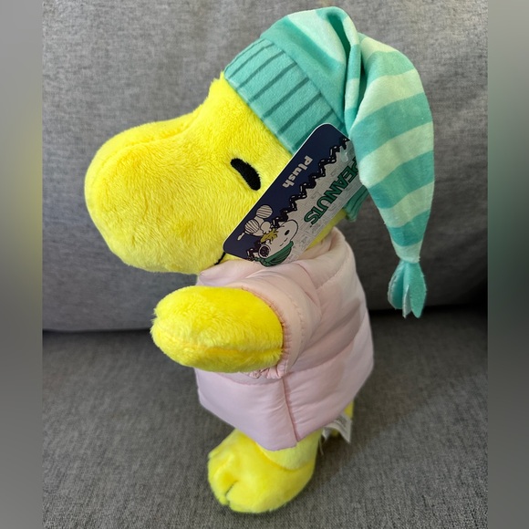 WOODSTOCK Pink Puffer Jacket Plush Snoopy Peanuts Puffer Jacket Coat 2024 - Picture 2 of 7